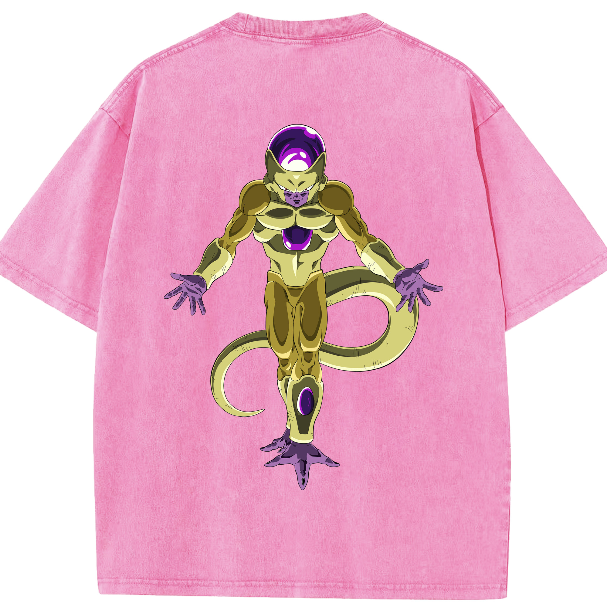 （画像用） ドラゴンボール フリーザ DRAGON BALL Frieza 綿100% ヴィンテージ風 半袖Tシャツ（背面プリント）